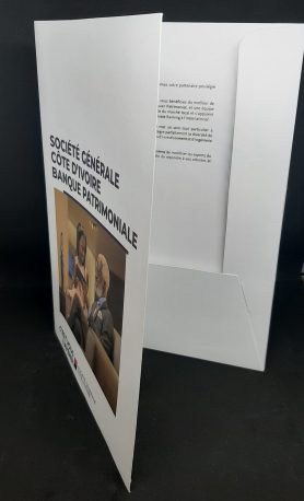 Impression personnalisée de chemise à rabat A4 SGBCI